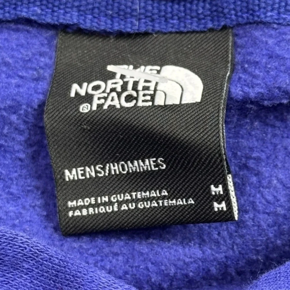 The‎ North Face Hoodie Mens Medium Blue Box Logo Pullover Streetwear